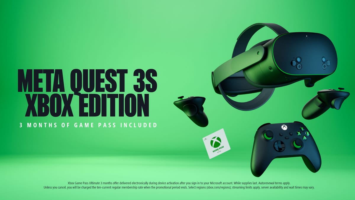 Meta Quest 3S Xbox Edition: ufficiale la VR per i fan Xbox