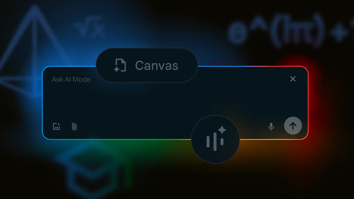 Google Search, arriva l'IA "potenziata": Canvas, upload di PDF e video live