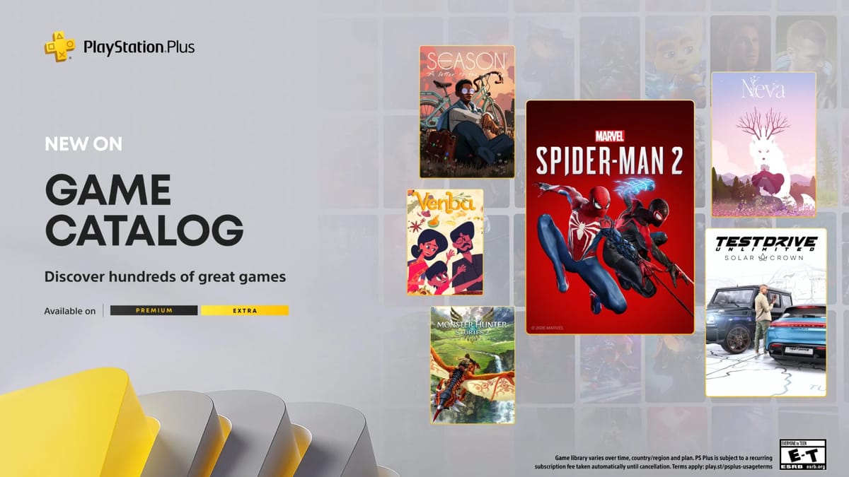 PlayStation Plus: ufficiali a febbraio Marvel’s Spider-Man 2 e Test Drive Unlimited Solar Crown
