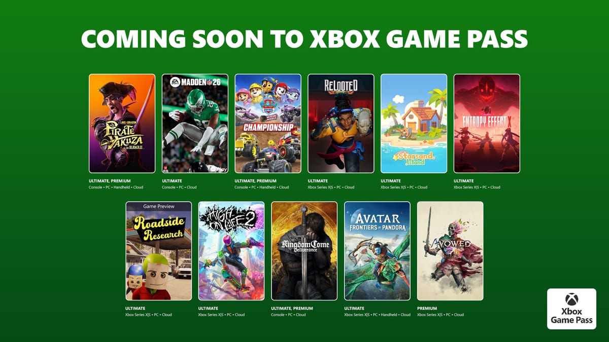 Xbox Game Pass: lineup stellare a febbraio, da Avatar Frontiers of Pandora a Kingdom Come: Deliverance